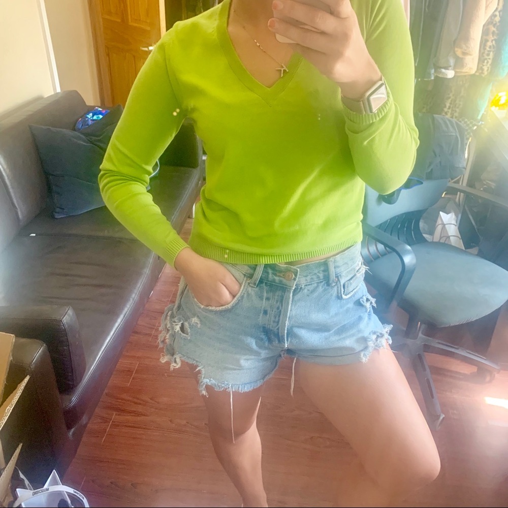 J.Crew Cotton V-neck Sweater